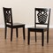 Baxton Studio Gervais Modern and Contemporary Transitional Dark Brown Finished Wood 2-Piece Dining Chair Set 177-11381-Zoro - alternate 5